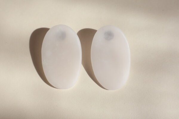 Alabaster Oval Earrings