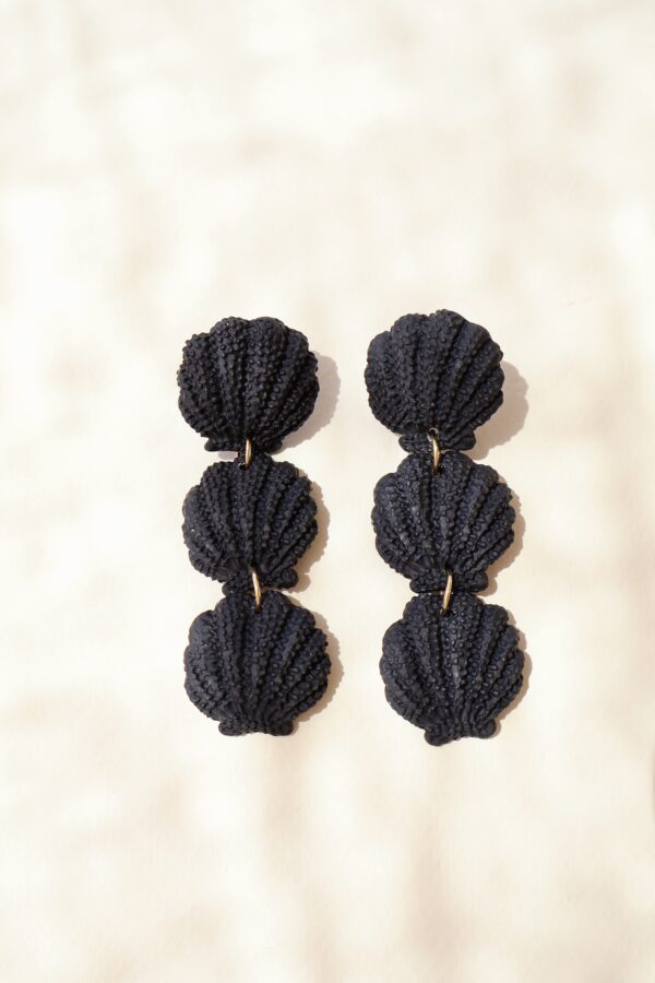 CORAL BLACK EARRINGS